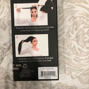 Bellami Hair extensions off black 16” ponytail